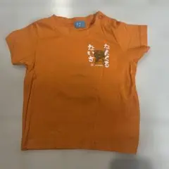 シーサー柄オレンジTシャツ 90