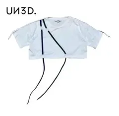 【UN3D.(アンスリード)】コードデザインショートTシャツ