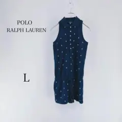 『POLO RALPH LAUREN』ラルフローレン (L) 袖無チュニック
