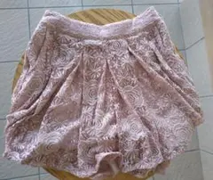 axesfemme レース ピンク パンツインスカート