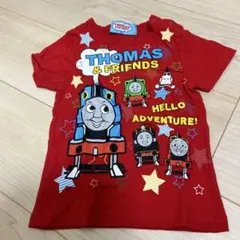 美品　トーマス＆フレンズ 赤 Tシャツ　ベビー　ボタン付き90センチ
