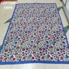 インド綿100%マルチカバーシングルサイズ(新品)