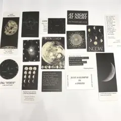 海外雑貨 y12 月 宇宙 オシャレ ステッカーセット