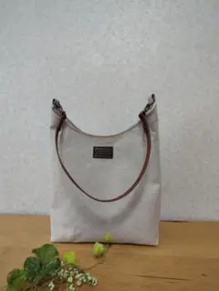 Timeさま専用　リネン、生なりの2wayショルダー