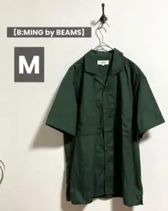 【B:MING by BEAMS】 ワイドフィット 半袖ワークシャツ M