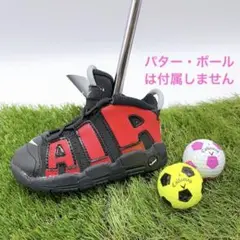 NIKE AIR モアアップテンポ スニーカーパターカバー 赤×黒 新品モアテン