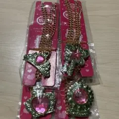 セボンスター　メッキ　グリーン　ティアラ　キー　蝶々　王冠　ひまわり