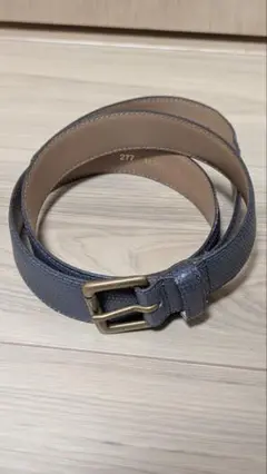 A.P.C. グレー レザー ベルト 全長100cm　ユニセックス　本牛革