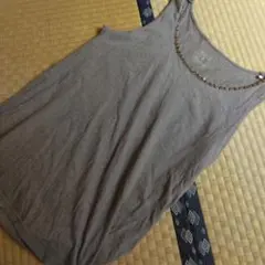 shuca グレー タンクトップ Lサイズ