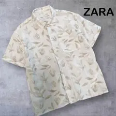 ZARA　コットンリネン　半袖シャツ　130cm