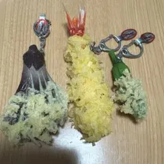 超リアル！食品サンプルキーホルダー　天ぷらキーホルダーセット