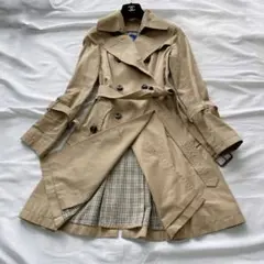 バーバリーブルーレーベル トレンチコート ノバチェック 36