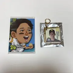 栗原陵矢選手 セット