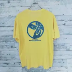 Piko バックプリント Tシャツ イエロー　90s