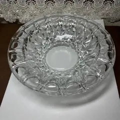 綺麗なガラスの大灰皿　昭和レトロ