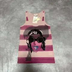 00s DIESEL border art tank top y2k punk