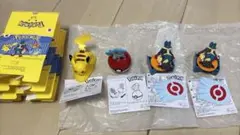 マクドナルド　ハッピーセット　ピカチュウ、ゼニガメ、ルカリオ×2