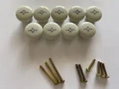 ■取っ手 つまみ 9個 中古 カントリー 雑貨 フレンチ シャビー