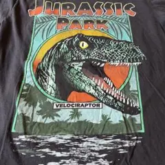 ムービーTシャツ　ジュラシック・パーク ヴェロキラプトル 映画　Mサイズ