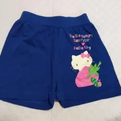 未使用★Hello Kitty 腹ペコ青虫コラボストロベリー 半ズボン 90cm