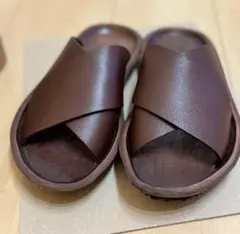 プントピグロ クロスストラップサンダル ブラウン38 定価37,000円