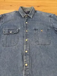 polo Ralph Lauren ラルフローレン デニムシャツ　銀ボタン