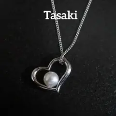 【匿名配送】タサキ 田崎 ネックレス 真珠 シルバー ハート