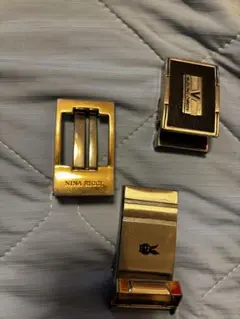 ブランドバックル 3点セット ベルト金具 NINA RICCI 他