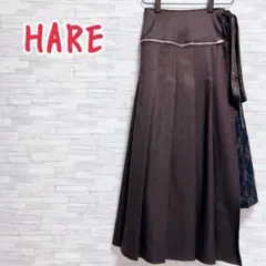 【ほぼ未使用】 HARE チェック プリーツ 2P レイヤー スカート