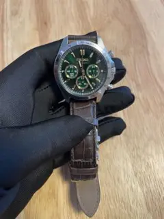 SEIKO クロノグラフ 腕時計 グリーン