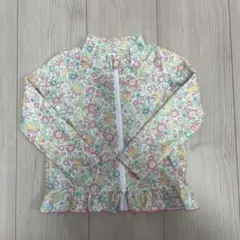 ラッシュガード花柄（ジップアップ）