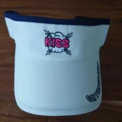 【未使用】キスオンザグリーン サンバイザー ゴルフ ホワイト 白
