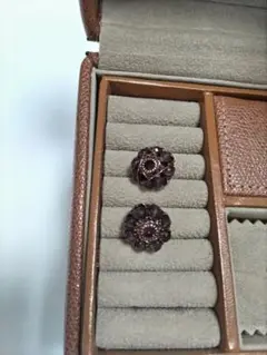 アメジスト使用イヤリング