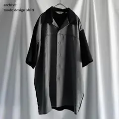 00s archive bi-color mode shirt sullen