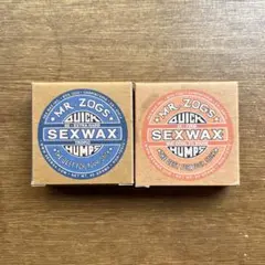 SEXWAX セックスワックス クイックハンプ 6X青ラベル1 4X橙ラベル1