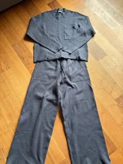 １回着用のみ　おしゃれな　ZARA メンズ　ルームウェア　グレイッシュブルー
