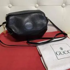 貴重 未使用 付属品 GUCCI オールド グッチ ショルダー バッグ ブラック