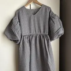 コカ coca ギンガムチェック ワンピース スカート 古着 服