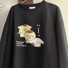 本日最終　ちいかわ　サンリオコラボ　トレーナー　くりまんポムポムプリン　シナモン