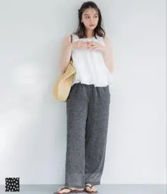 新品未使用タグ付き　coca シアーシフォンイージーパンツ　Sサイズ