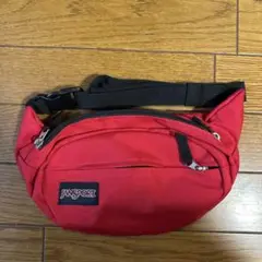 JANSPORT ボディバッグ レッド 15x31x10cm