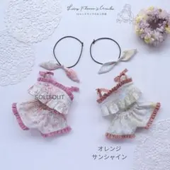 水着＆ヘアリボンセット⌘ リバティ アンブリア⌘ 26センチサイズ ドール服