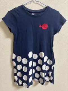 Gomi Taro ネイビー ドット柄 ワンピース 100