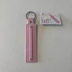 【新品未使用】ネームタグキーホルダー　ピンク