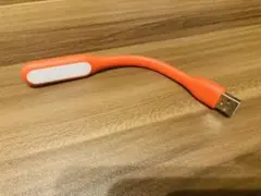 オレンジ フレキシブルUSBライト