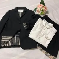 バーバリー ジャケット ブラウス フォーマルセット ノバチェック 卒服