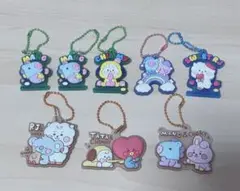 BT21ぷっくりラバマスグミ ラバーマスコット8個セット+おまけ
