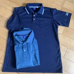 Mizuno ネイビー ポロシャツ XLサイズ　￼１枚おまけ