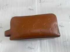 ブラウンレザー クラッチバッグ