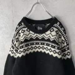 STUSSY ステューシー ニット ノルディック柄